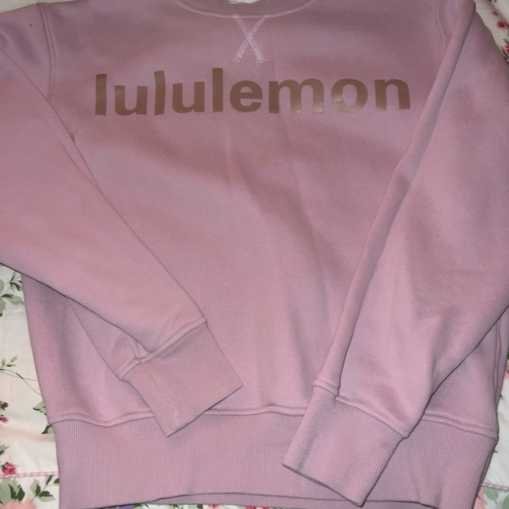 lululemon athletica Pink Crew Neck Sweater